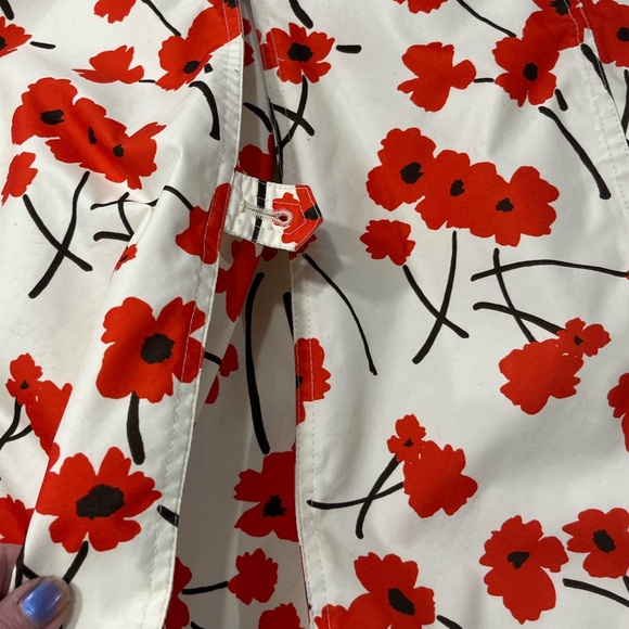 LANDS' END FLORAL POPPY RAIN COAT - Picture 6 of 16